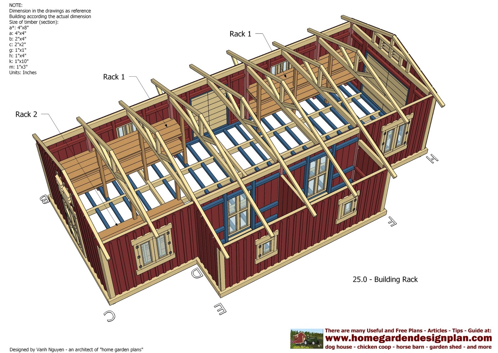  SL300 - Storage Sheds Plans - Garden Shed Plans - How To Build A Shed