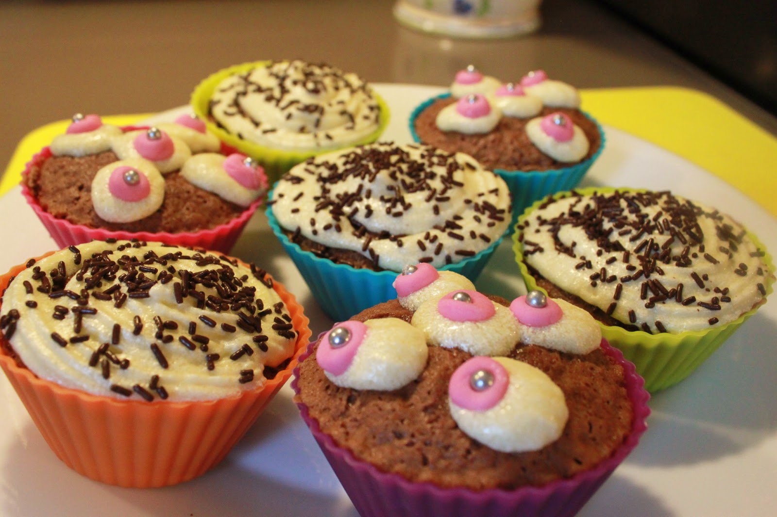 Celicosas Una de cupcakes de chocolate sin gluten