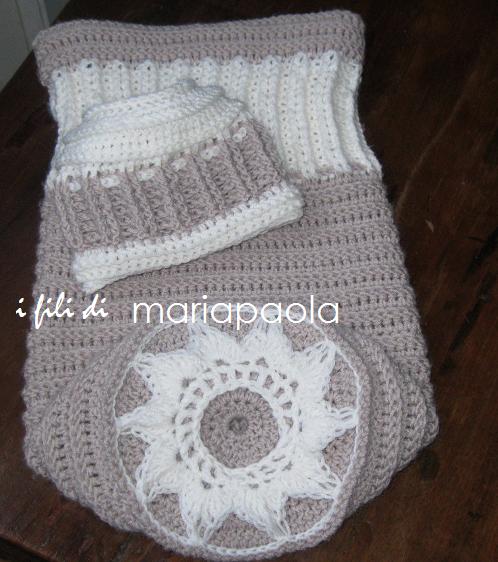 Schema sacco nanna cuore di maglia