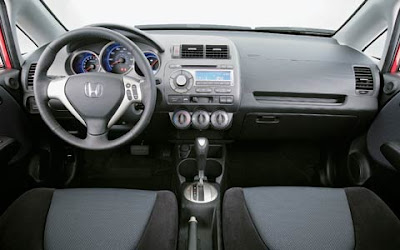 Honda Fit front seat view