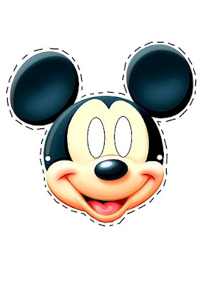 o mundo colorido máscaras do mickey e minnie para o carnaval