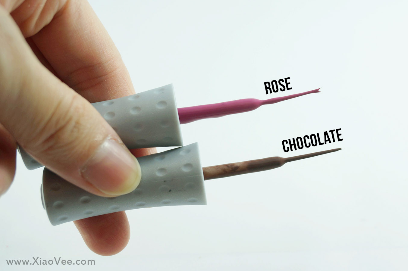 Orly Instant Artist Rose, Orly Instant Artist Chocolate review swatch