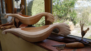 spoon carving, kuksa carving