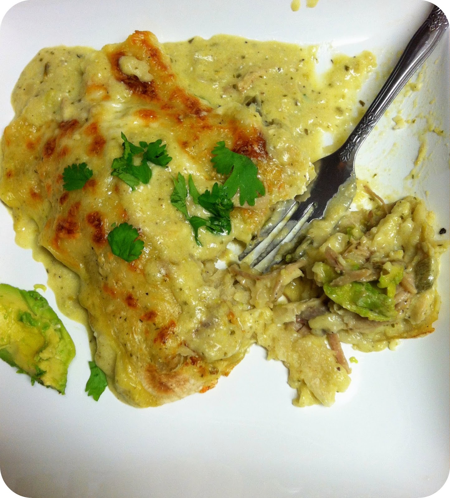 Taste and See Spicy and Saucy Verde Pork Enchiladas