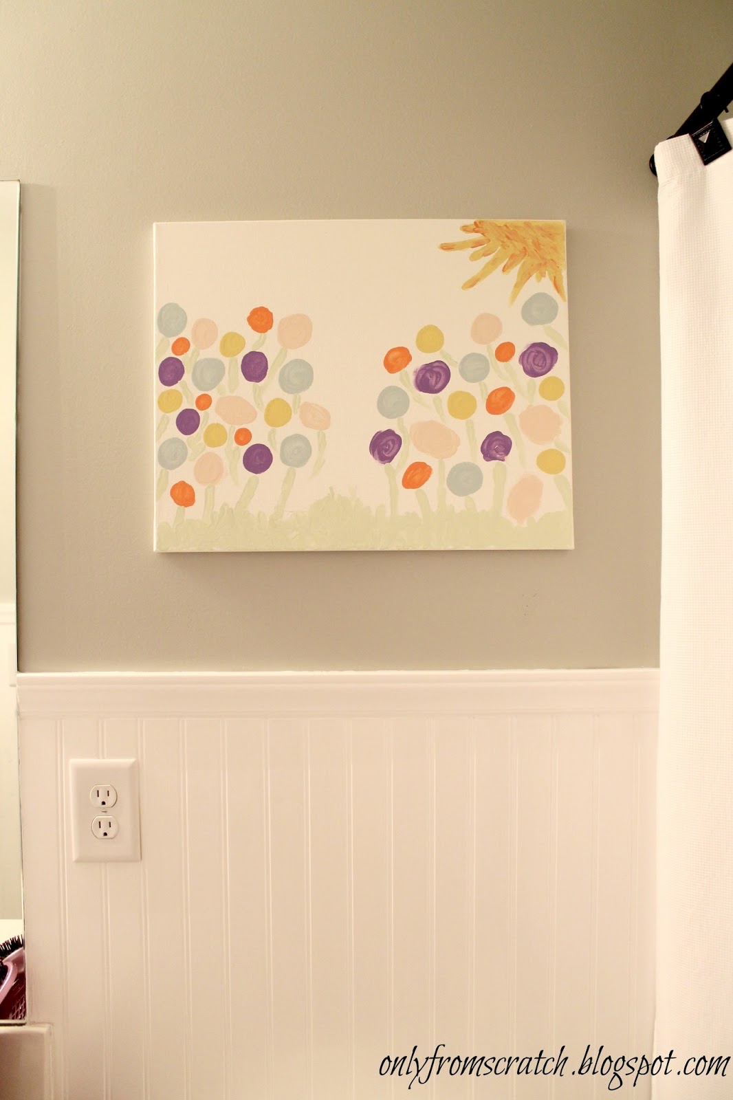 Only From Scratch DIY Canvas Finger Painting