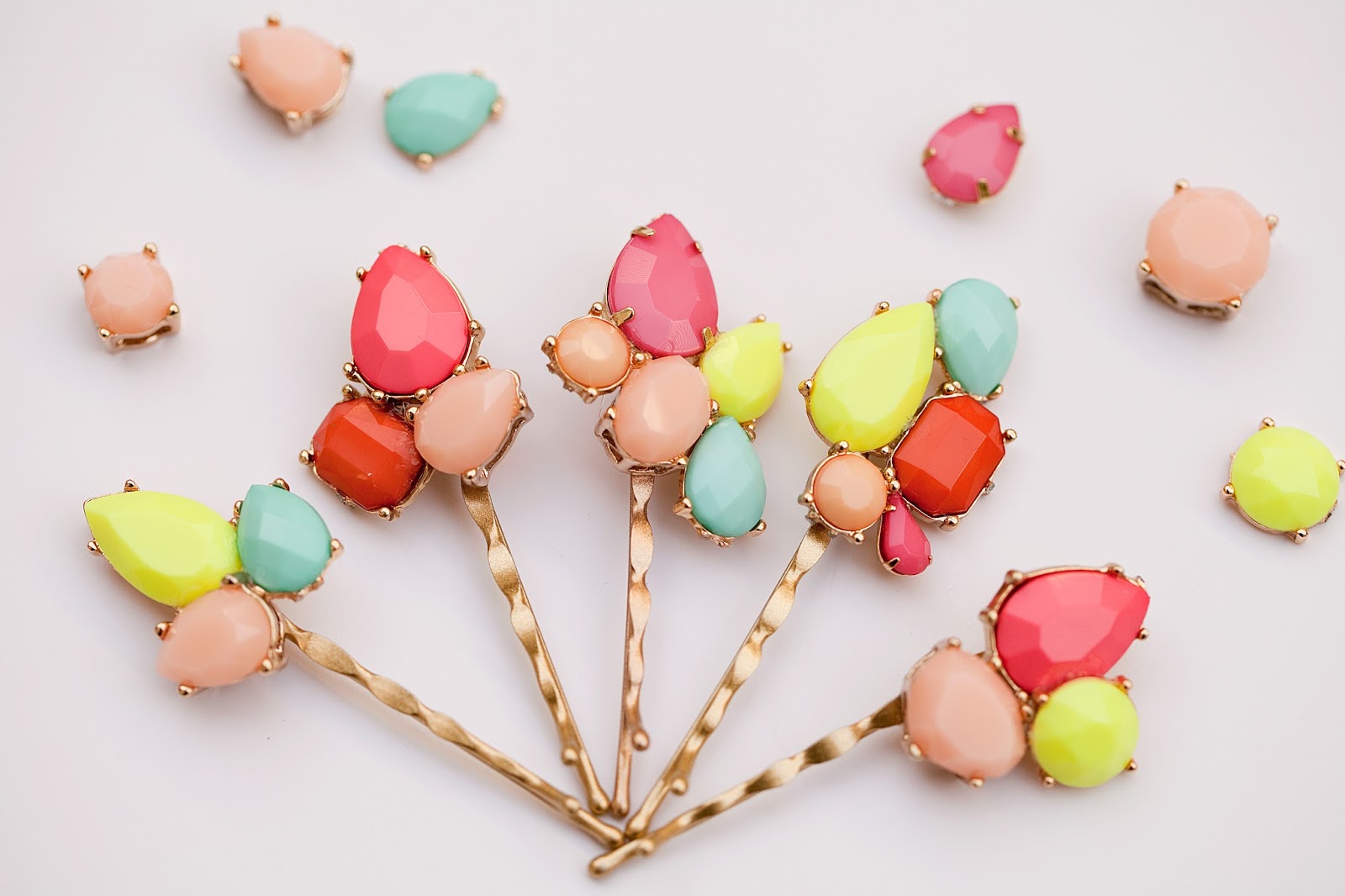 TELL DIY GEMSTONE BOBBY PINS Tell Love and Party