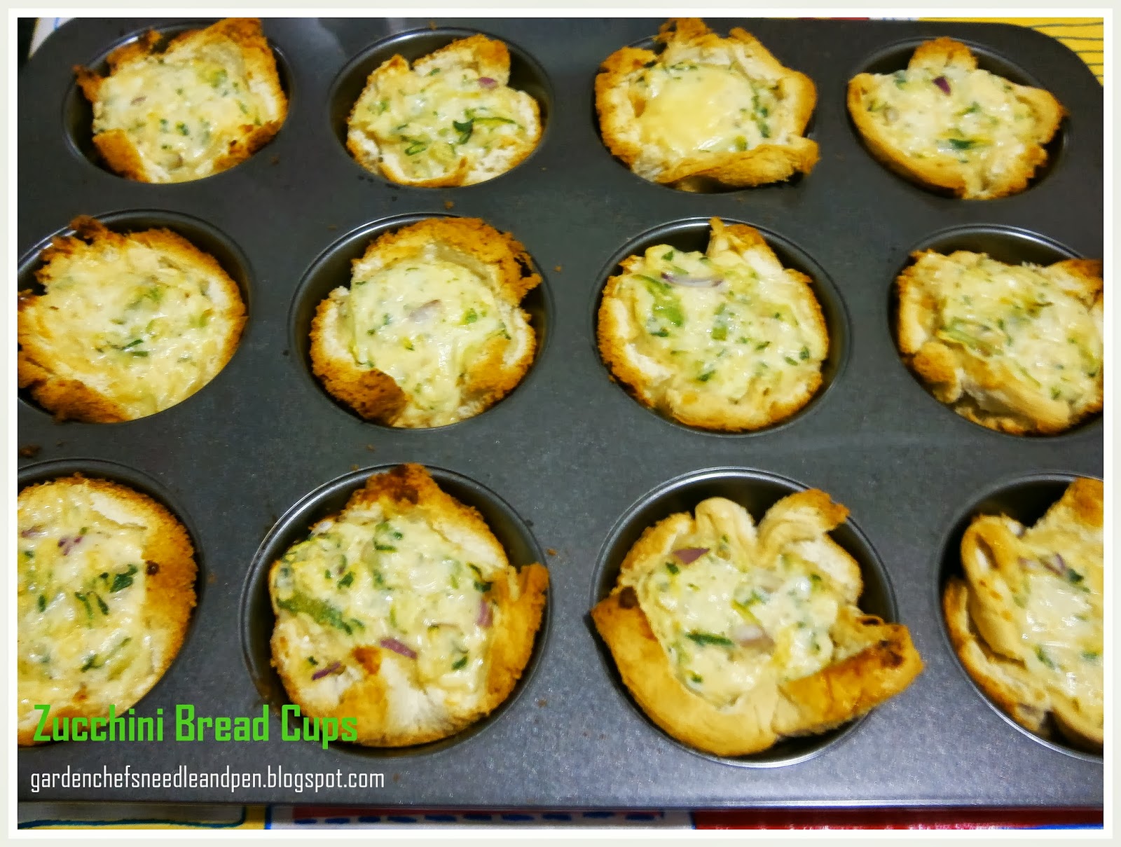 Garden Chef's Needle and Pen Zucchini Bread Cups
