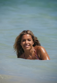 Sylvie van der Vaart Purple Bikini Miami