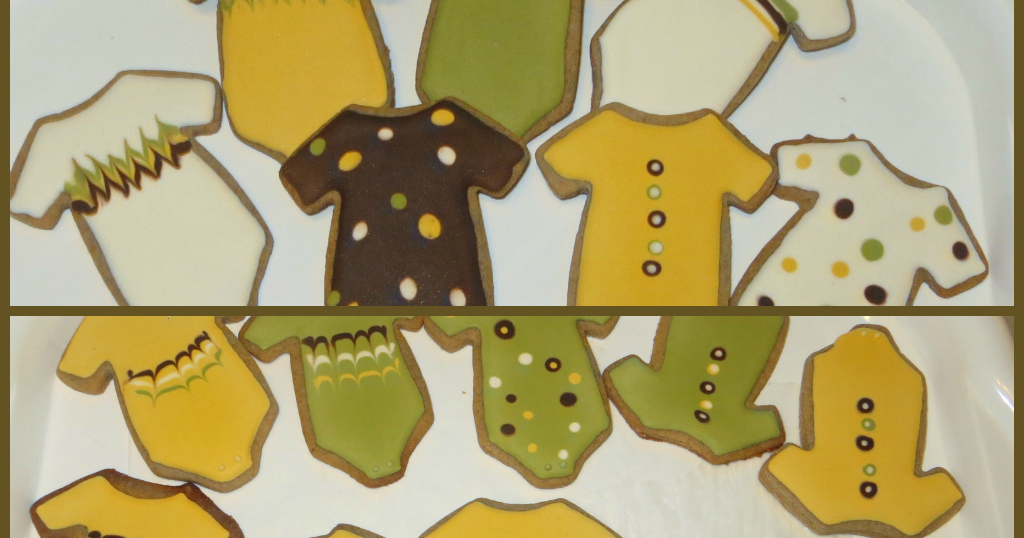 Chick 'n Biscuits Baby Shower Onesies Cookies, et al