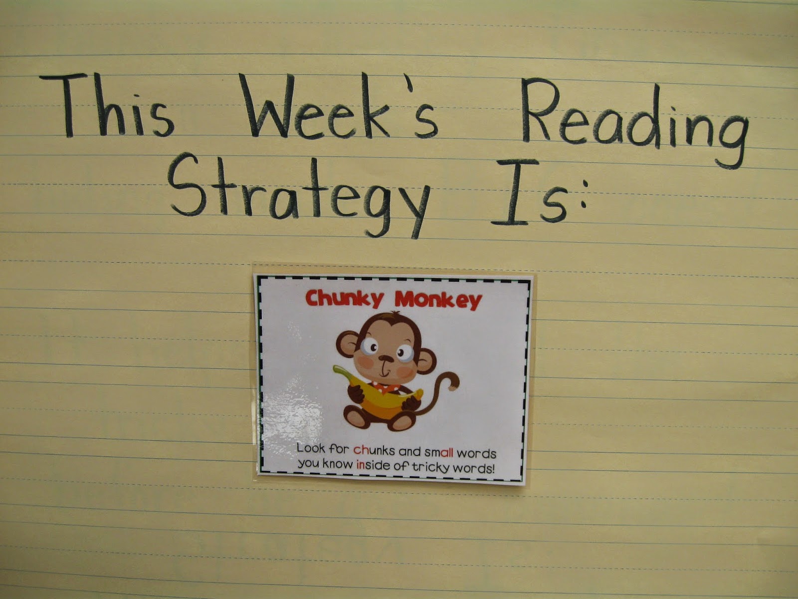 Crayons & Cuties In Kindergarten: Chunky Monkey Helps Us Read!