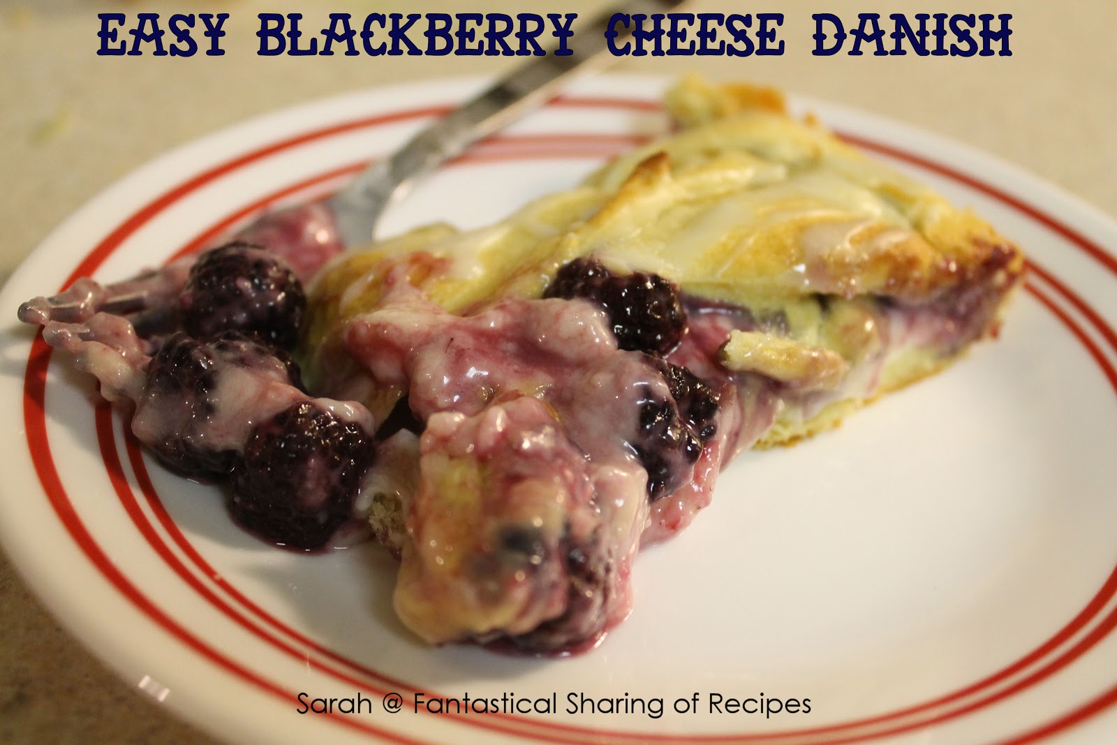 Fantastical Sharing of Recipes Easy Blackberry Cheese Danish