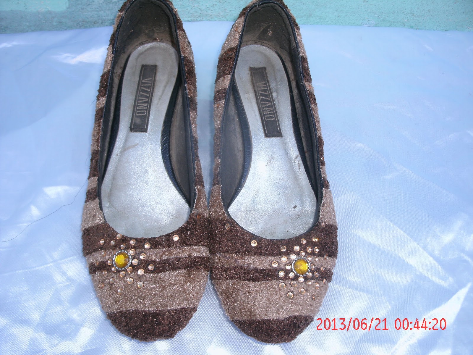 customização de sapatos com tecido