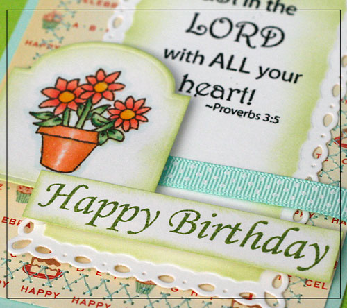 Papercrafting & Travels: Inspired Stamps - Birthday Card