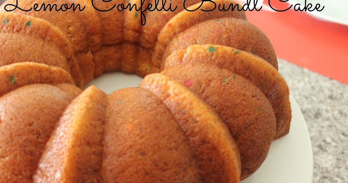 Our Good Life Lemon Confetti Bundt Cake BundtBakers