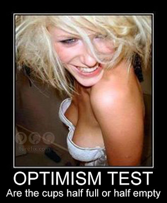 Optimism Test, funny boobs cups jokes picture