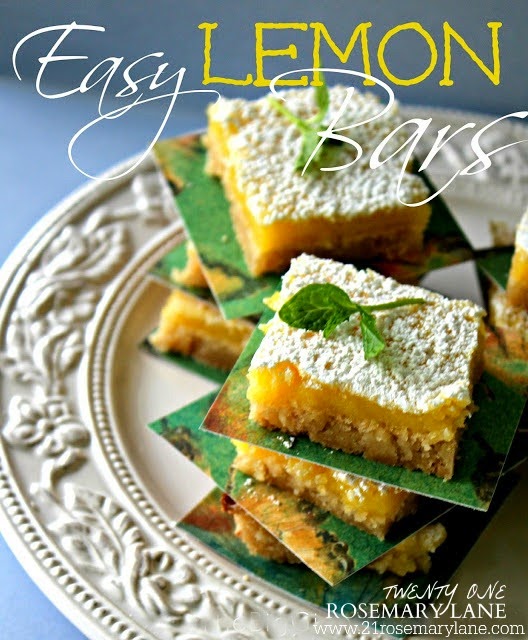 21 Rosemary Lane Super Easy Lemon Bars made with Refrigerator Cookie Dough