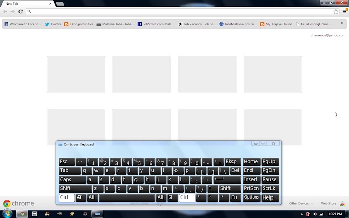 keyboard laptop rosak. bagaimana berblogging?