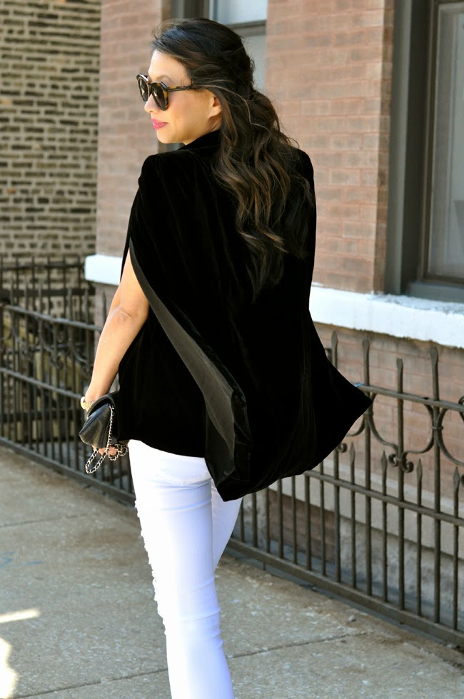 Velvet cape