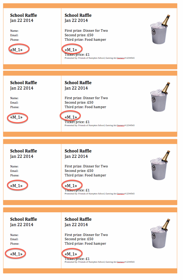create numbered raffle tickets in word for mac 2011 how to create tickets in word