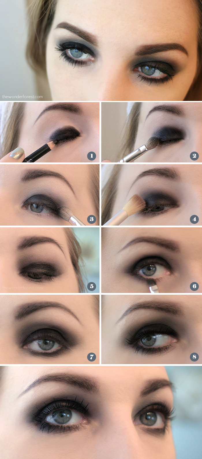 Easy Black Smokey Eye Tutorial Wonder Forest: Design - Easy Black Makeup Easy Black Smokey Eye Tutorial Wonder Forest: Design - Easy Black Makeup