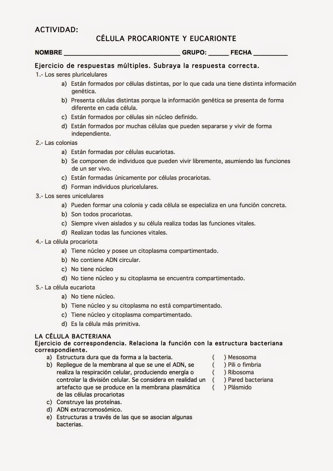Tipos celulares biologia Tipos celulares biologia