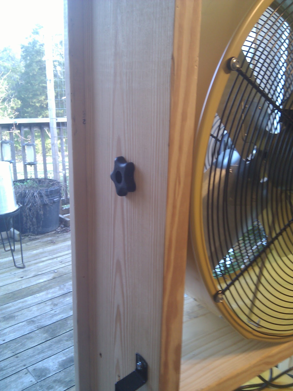 Buddy's blog Whole House Fan for a Standard Sliding Glass Door.