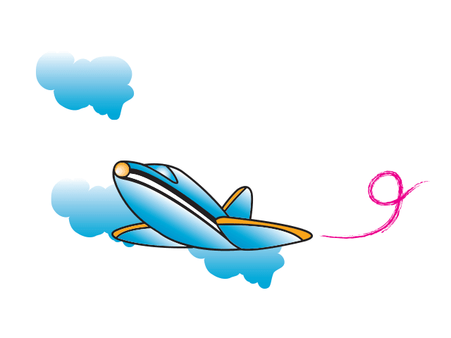 DOMAWE.net: Cute Airplane - Vector Free Elements