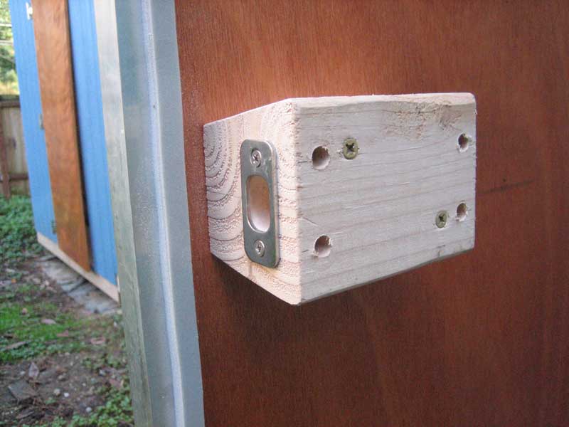 ... are a couple of photos showing the completed door locked up tight