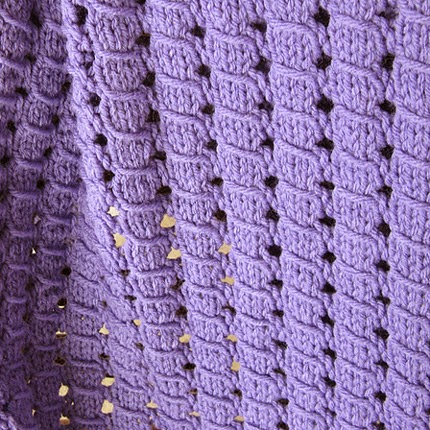 We Like Knitting: Waffle Blanket - Free Knitting Pattern