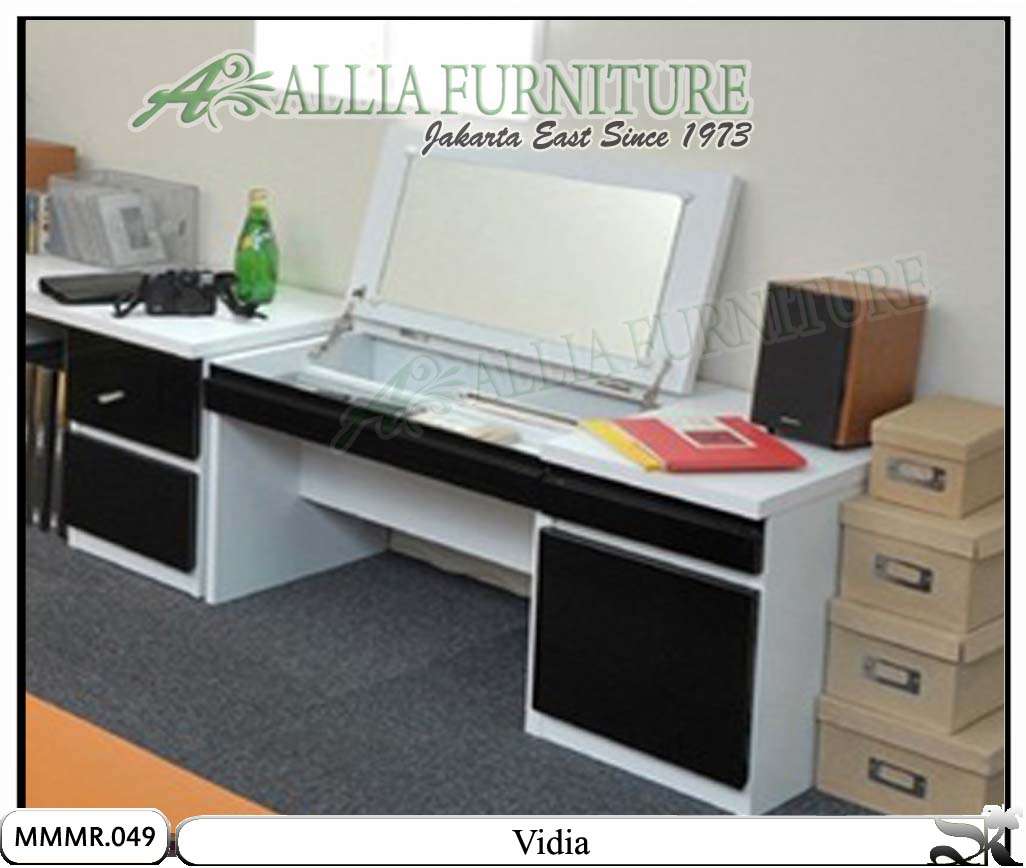 baku kaca bahan rias Meja modern Allia Vidia Furniture minimalis kaca baku kaca bahan rias Meja modern Allia Vidia Furniture minimalis kaca