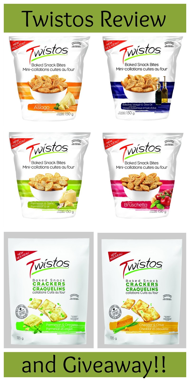 Twistos Baked Snack Bites and Crackers make snacking fun! {review