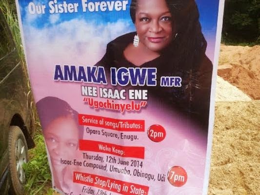 Amaka Igwe's Burial Photos