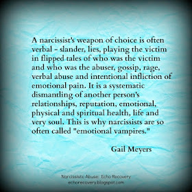 Narcissistic Mother's Smear Campaign quote by Gail Meyers