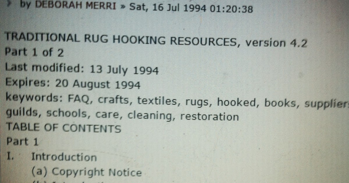 Sustainable Slow Stylish Traditional Rug Hooking Resources the