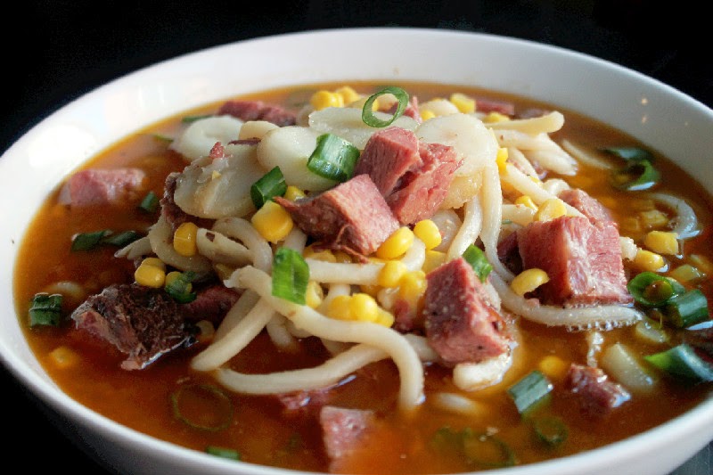 Creole Contessa Brisket Udon Noodle Soup
