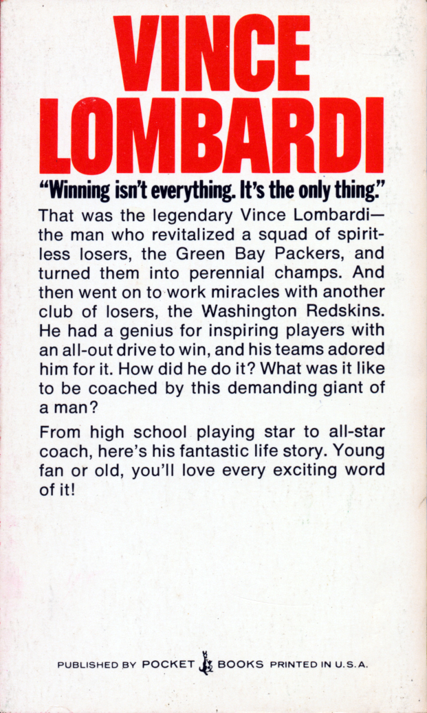 Football's Greatest Coach: Vince Lombardi Gene Schoor
