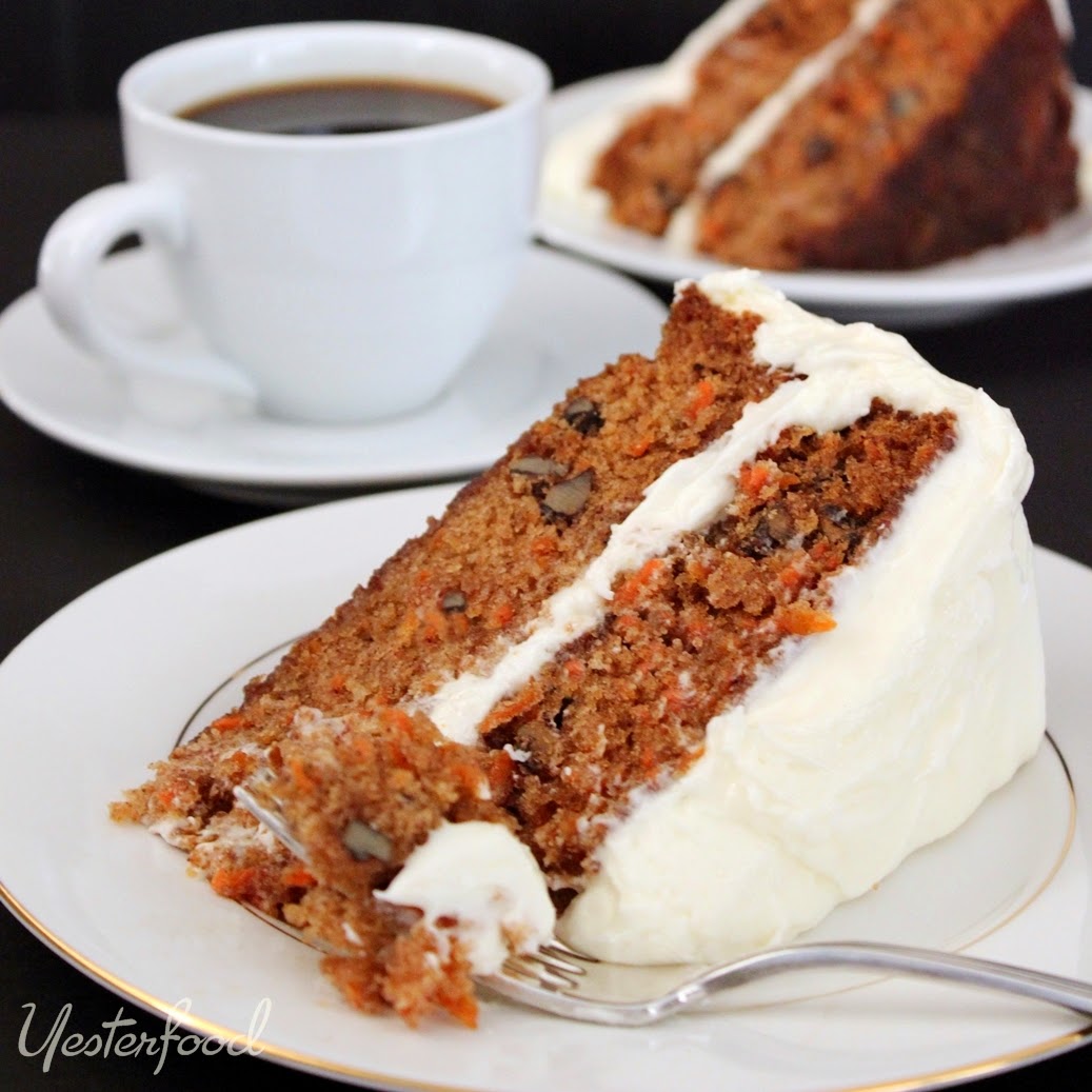 Yesterfood Classic Carrot Cake with Cream Cheese Frosting