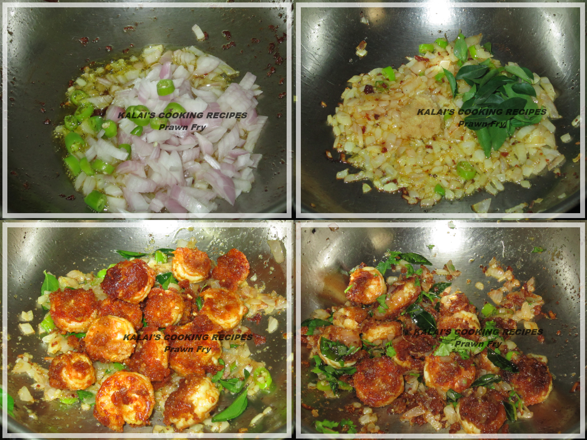 KALAI'S COOKING RECIPES Hot and Spicy Dry Chili Prawn II South