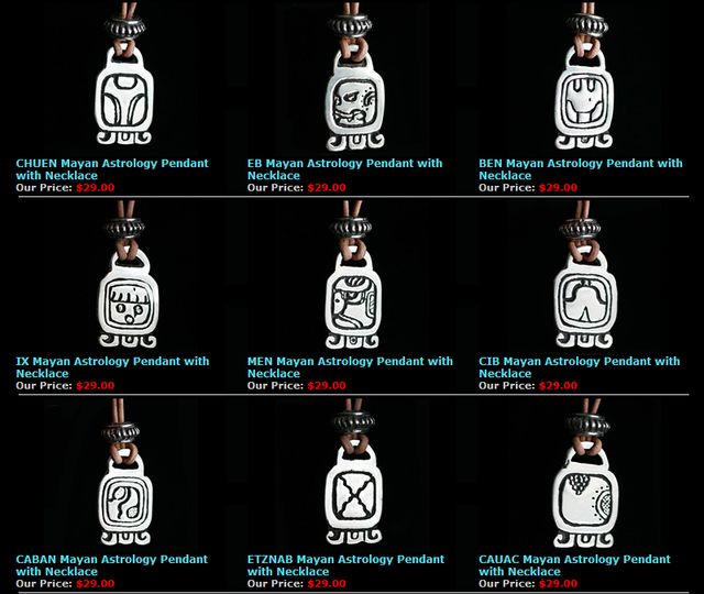 Maya Astrology Pendants
