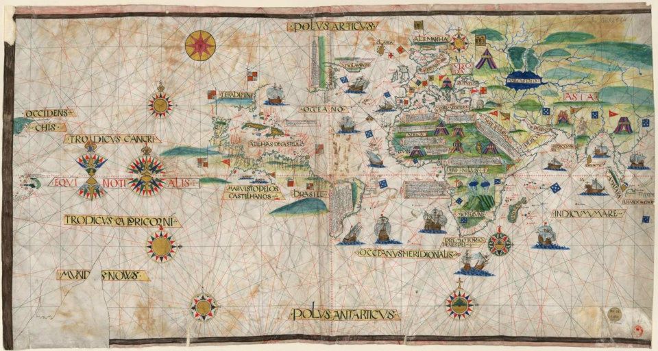 História e Geografia de Portugal Planisfério de Reinel, de 1519