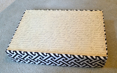 Make a Decorative Tray from a Recycled Cardboard Box