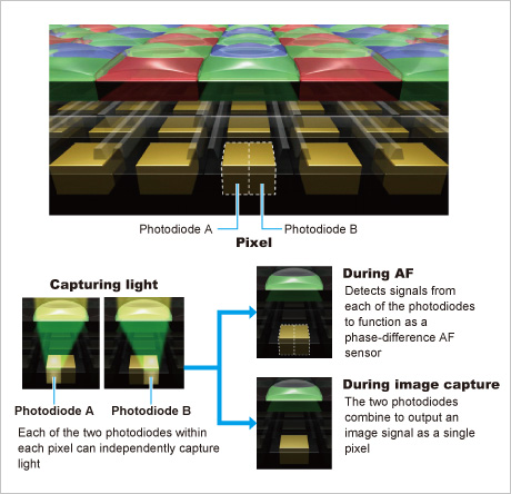 Image Sensors World: Canon Dual-Pixel AF Features in Camera Museum