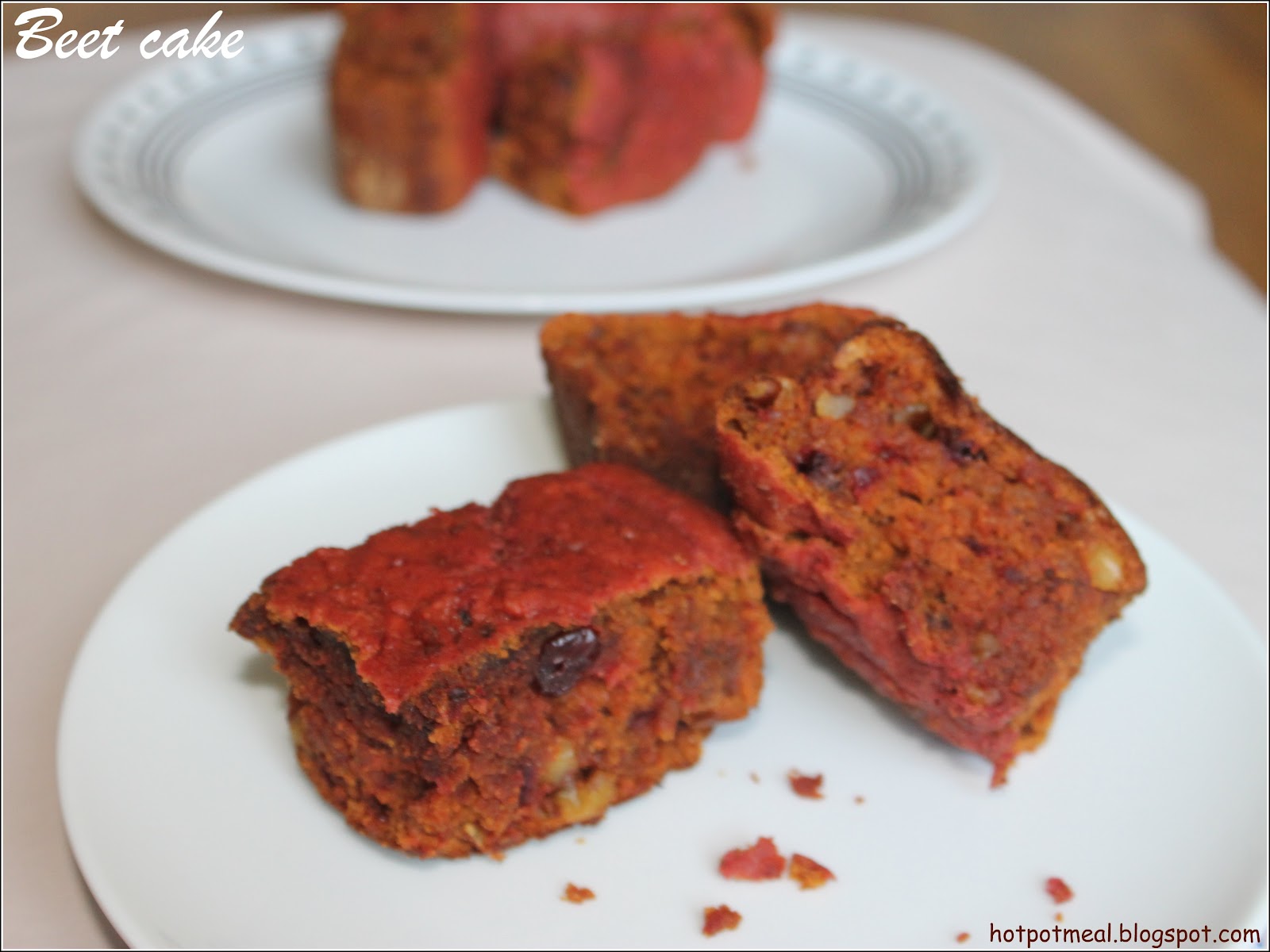 Hot pot cooking Beet cake