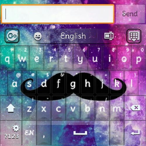 You're Androidlicious Themes! Galaxy Moustache GO Keyboard Tutorial