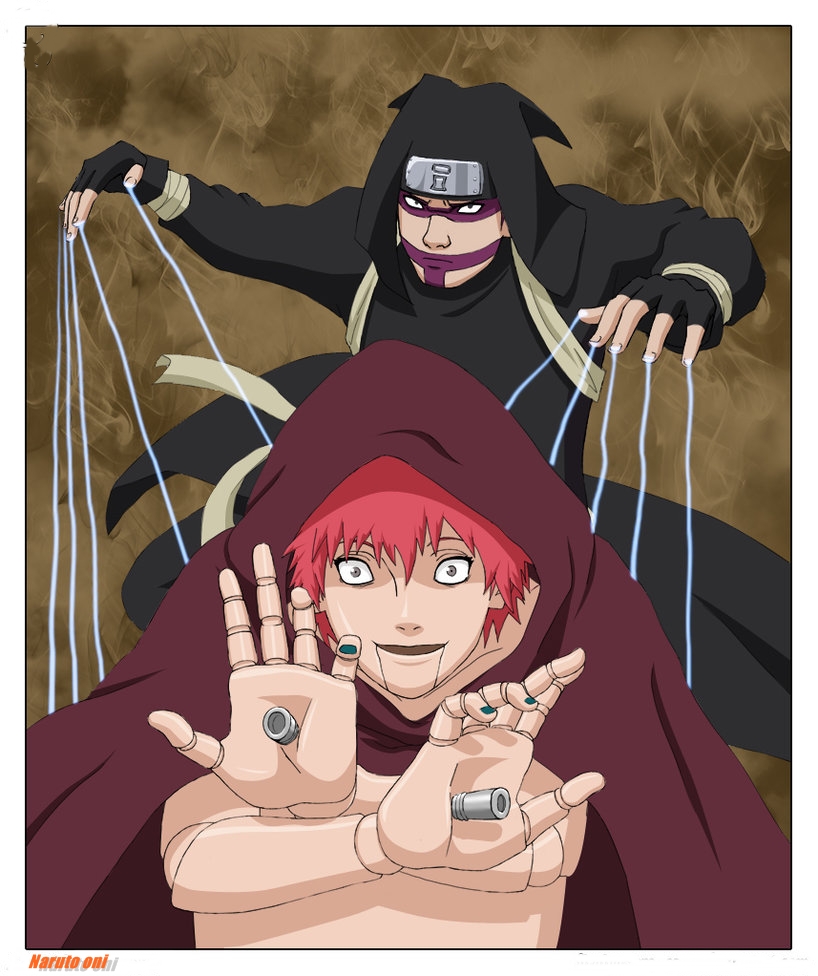 Shinki ,tem chances dele ser filho do Gaara e do Kankuro,ele tem uma  marionete e areia metalica igual a areia do sasori