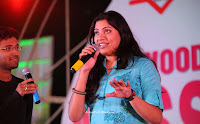 singer geetha madhuri at tollywood miss ap 2012 photos in blue dress 