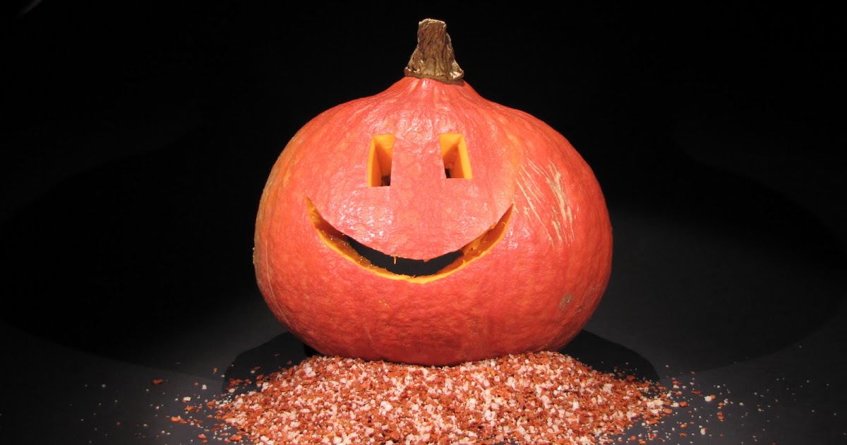 HokkaidoKürbis und Fleur de Sel mit Chillis