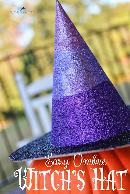 Easy Glitter Witch Hat