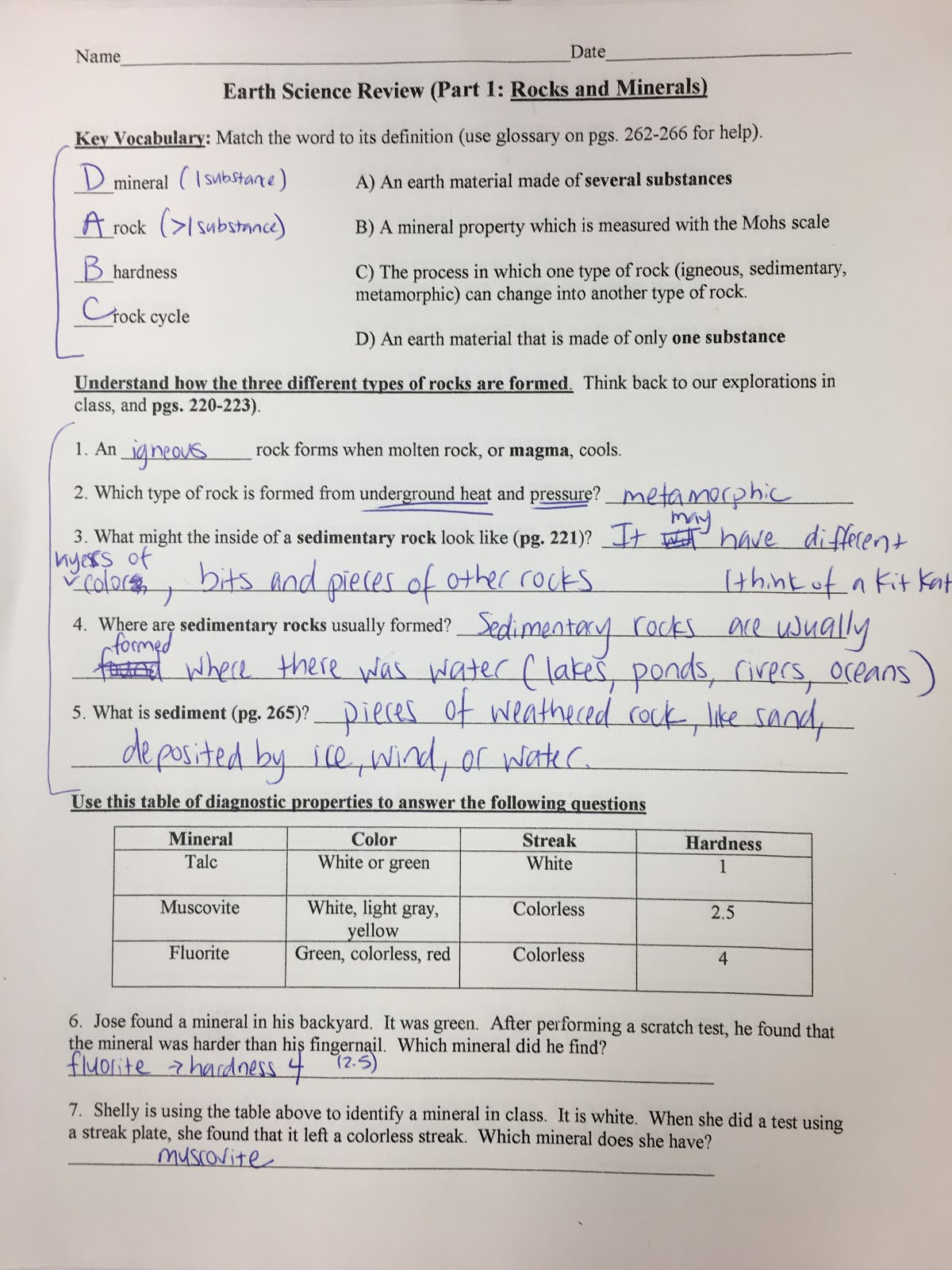 Mrs. De Silva's Class Wednesday, November 2, 2016 Homework