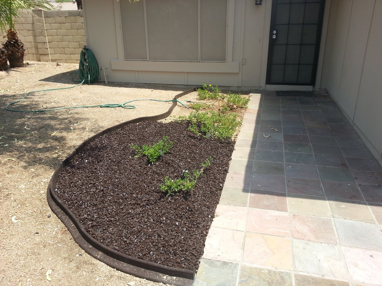AZ DIY Guy's Projects Rubber Biscuit! Creating a flower bed from recycled materials